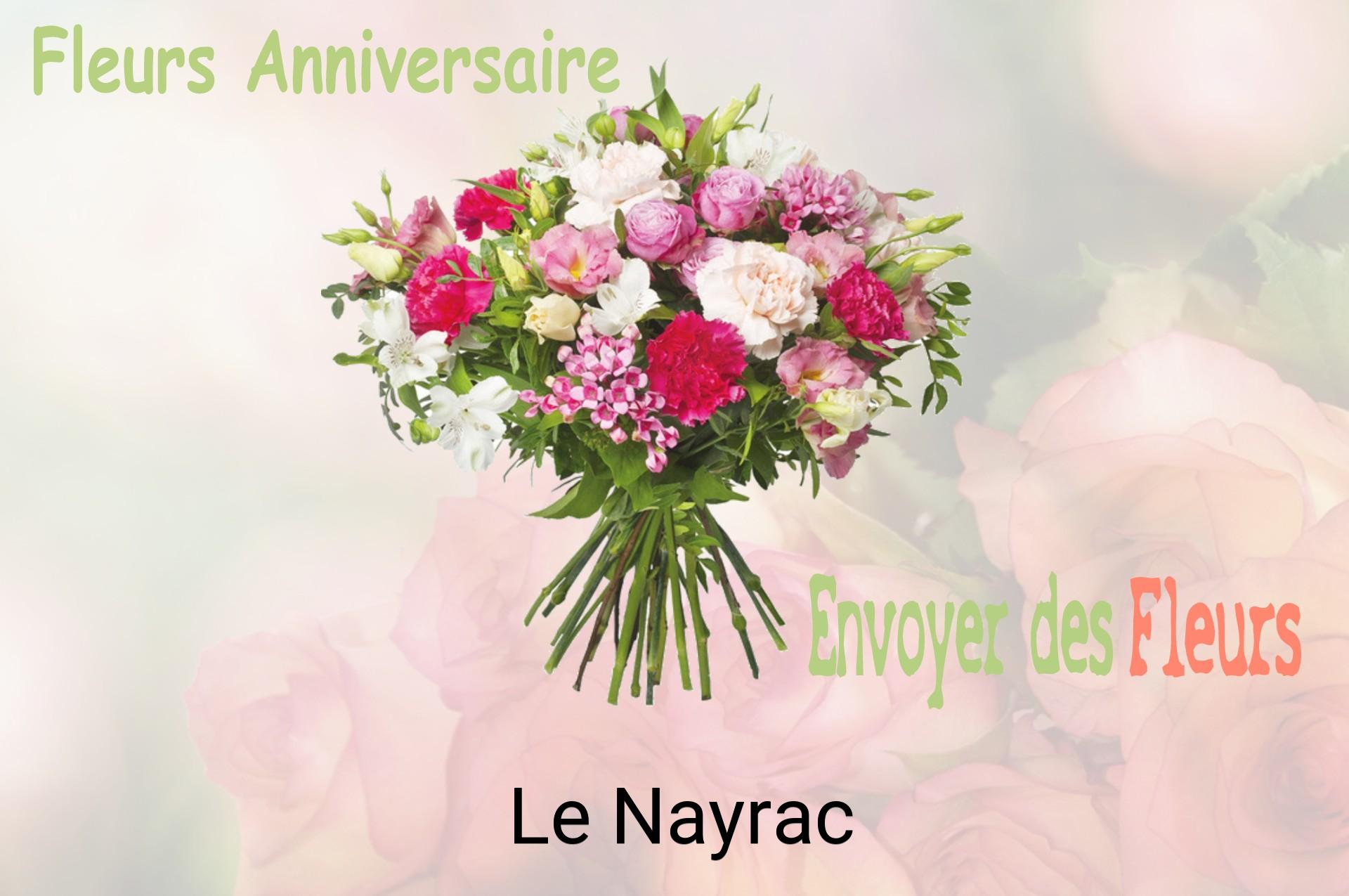 Bouquet de fleurs d’anniversaire livré à Le Nayrac