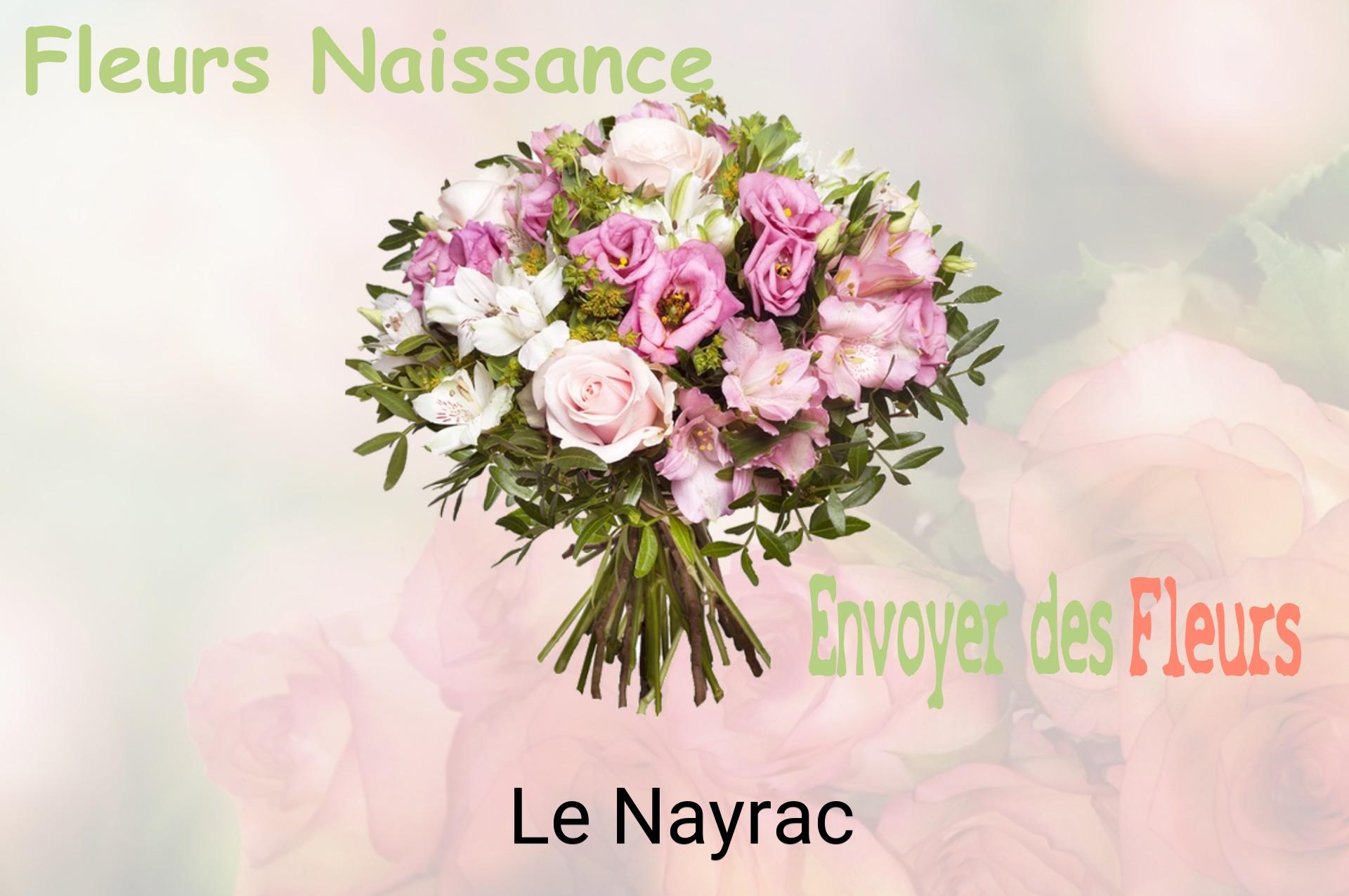 Bouquet de fleurs de naissance livré à Le Nayrac